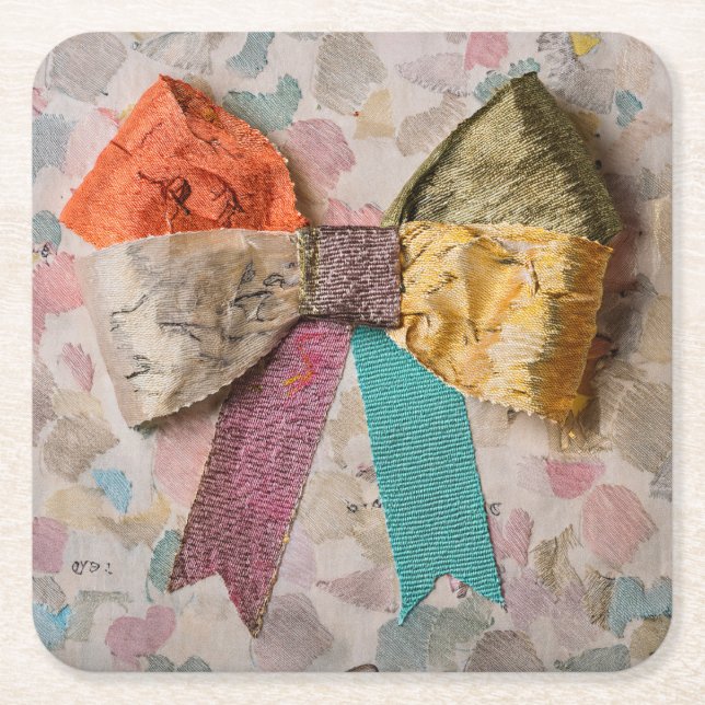 Fabric Bow Coaster (Front)