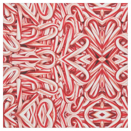 Fabric - Candy Cane Abstract.