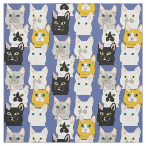 Fabric _ Cat Faces