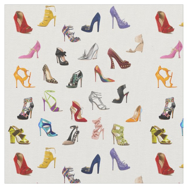 Fabric Cinderella Quote Shoes Heels Pumps (Close Up)