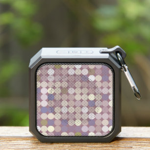 Fabric circles abstract pattern bluetooth speaker