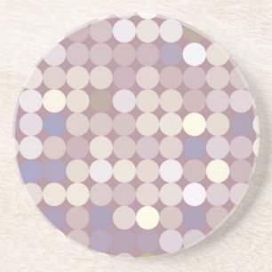 Fabric circles abstract pattern coaster