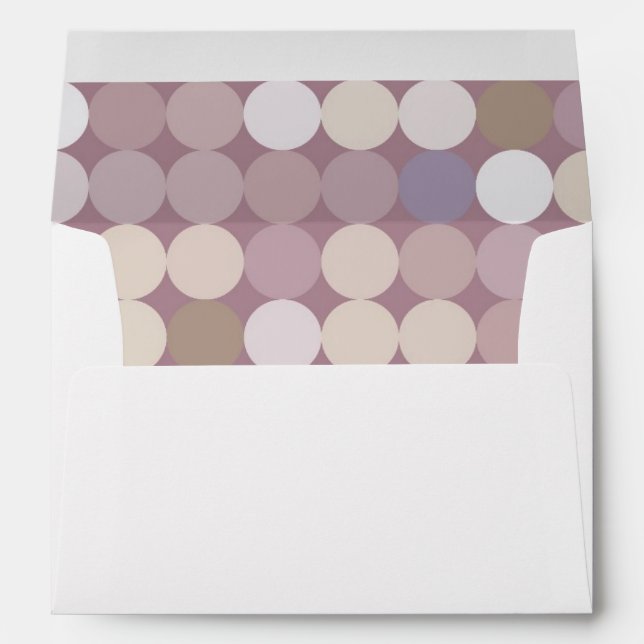 Fabric circles abstract pattern envelope (Back (Bottom))