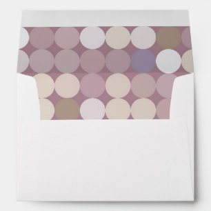 Fabric circles abstract pattern envelope