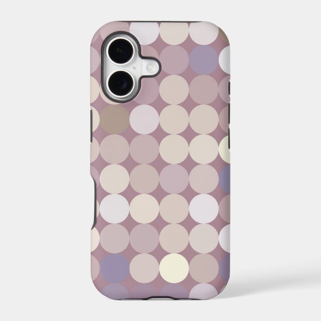 Fabric circles abstract pattern iphone case (Back)