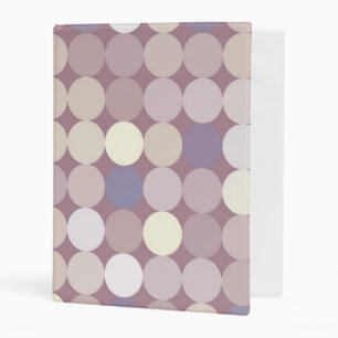 Fabric circles abstract pattern mini binder