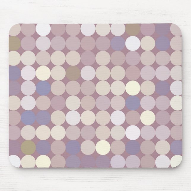 Fabric circles abstract pattern mouse pad (Front)