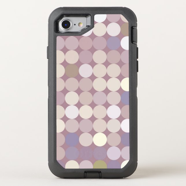 Fabric circles abstract pattern otterbox iPhone case (Back)