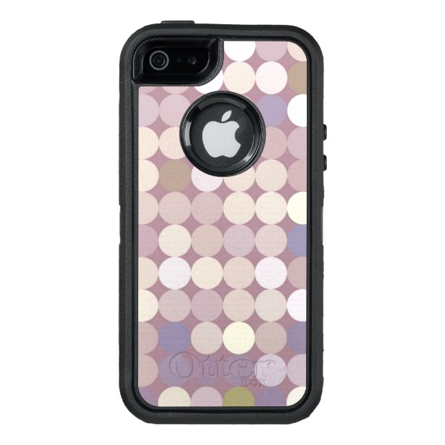 Fabric circles abstract pattern otterbox iPhone case (Back)