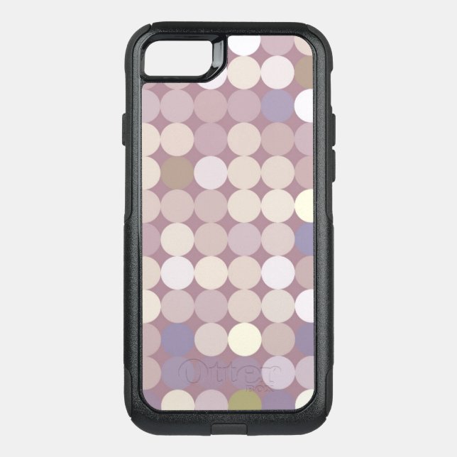 Fabric circles abstract pattern otterbox iPhone case (Back)
