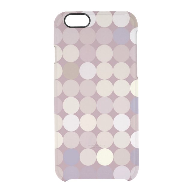 Fabric circles abstract pattern uncommon iPhone case (Back)
