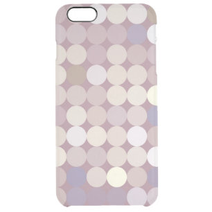 Fabric circles abstract pattern clear iPhone 6 plus case