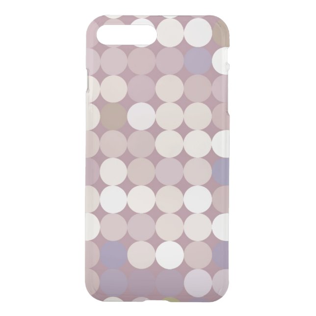 Fabric circles abstract pattern uncommon iPhone case (Back)