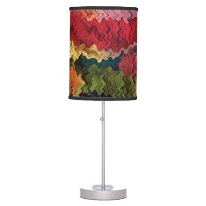 Fabric Colors Abstract Desk Lamp