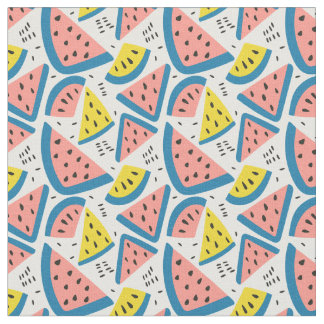 Fabric, Combed Cotton (56" wide) with a watermelon Fabric