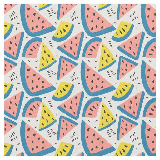 Fabric, Combed Cotton (56" wide) with a watermelon Fabric