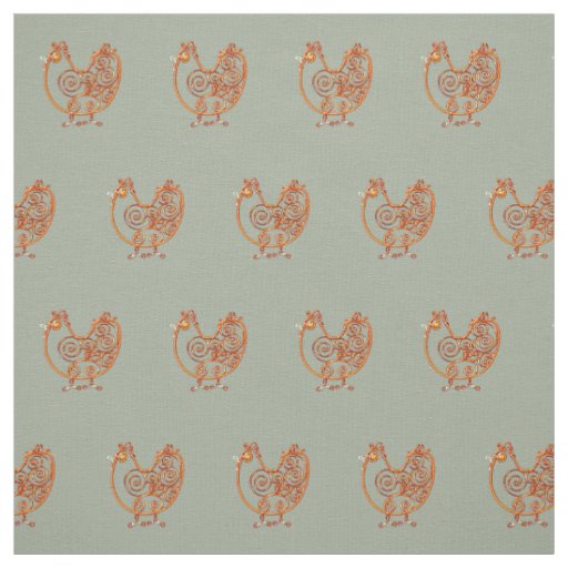 Fabric - Copper Wore Chicken