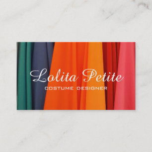 Fabric Costume Designer Fashion Alterations Business Card