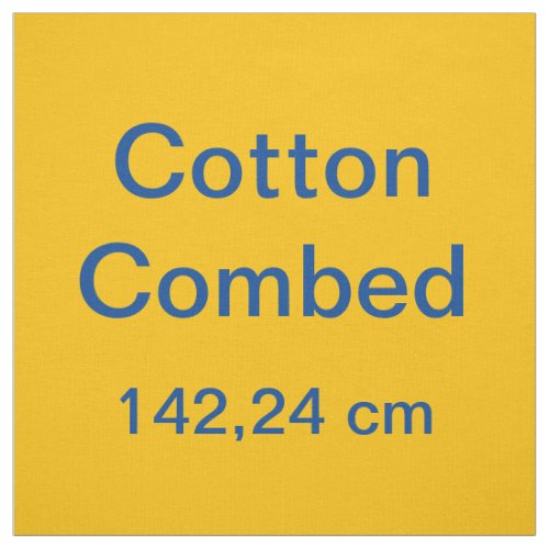 Fabric Cotton Combed uni Yellow