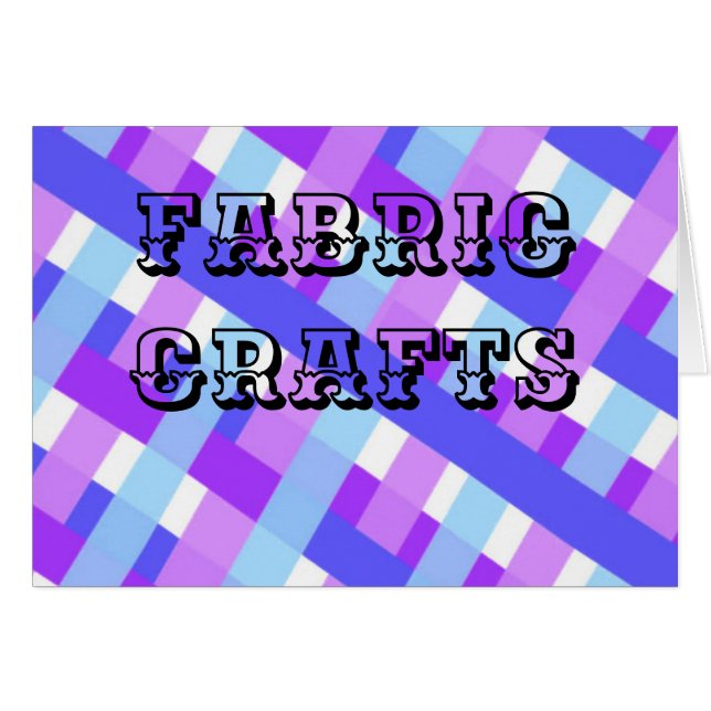 Fabric Crafts Cards (Front Horizontal)