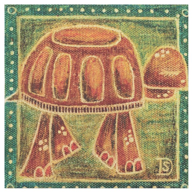 Fabric, Desert Tortoise Fabric (Close Up)