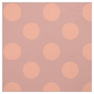 Fabric: Dusty pink & peach polka dots Fabric