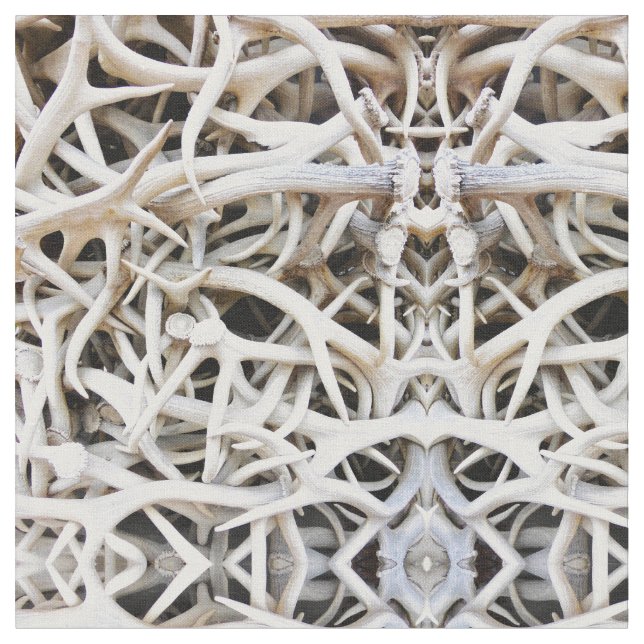 Fabric - Elk Antlers (Close Up)