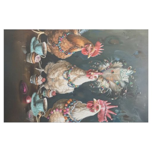 Fabric Farm Chicks Tea Party 