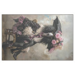 Fabric Fat Quarter French Vintage Standard Poodle 