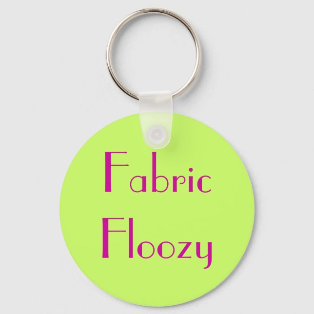 Fabric Floozy Keychain (Front)