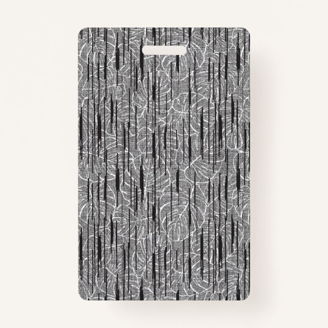 Fabric Floral Pattern Interior Design Wallpaper Badge (Front)