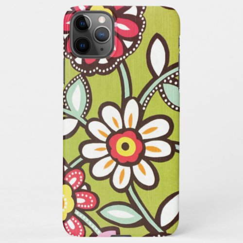 Fabric Flower Pattern iPhone 11 Pro Max iPhone 11Pro Max Case