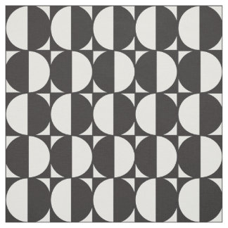 Fabric Formas Geometric Black and white Pattern