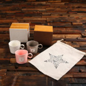 Fabric Gift Box with Serving Tray and Ceramic Mugs (Front)