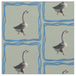 Fabric - Goose in Staggered Squares