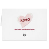 Fabric Hearts, Hugs 'n Kisses (Back Horizontal)