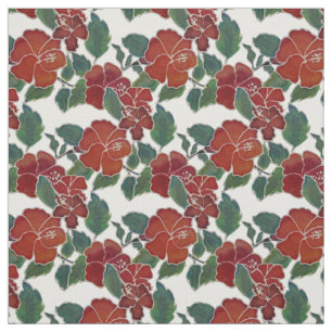 Fabric - Hibiscus Blossoms