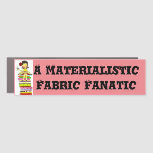 "Fabric-Holic" Car Magnet