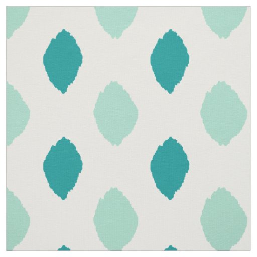 Fabric: Ikat pattern in teal and blue Fabric