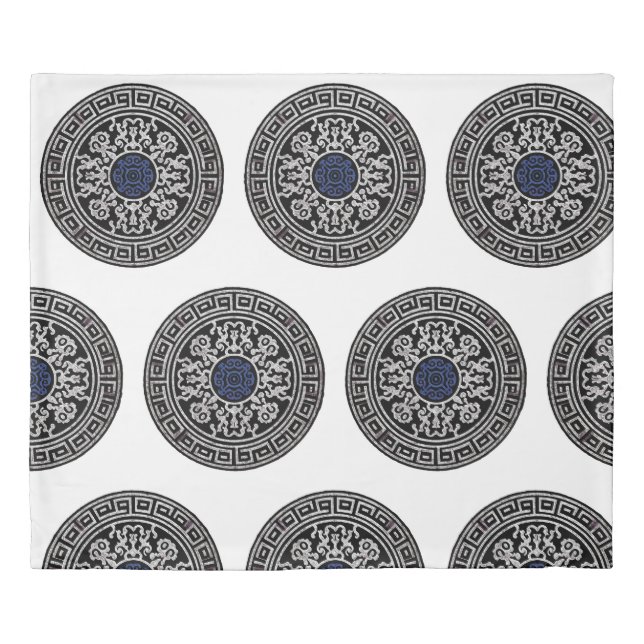 Fabric in Heritage Luxe Medallion Patter Duvet Cover (Front)