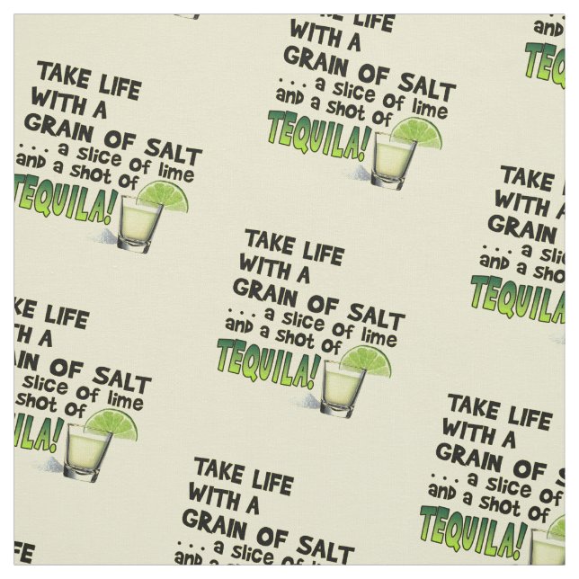 FABRIC - Life, Salt, Lime, TEQUILA! (Swatch)