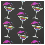 FABRIC - MARGARITA GLASS with Cocktail Umbrella