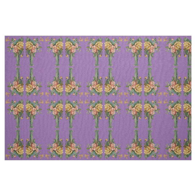 FABRIC MATERIAL CRAFT FLORAL STYLE  (Fat Quarter)
