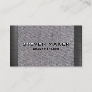 Fabric Metallic Business Card