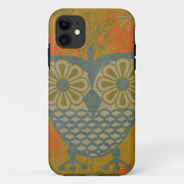 Fabric Owl Case-Mate iPhone Case (Back)