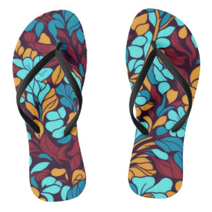 Fabric Pattern Flip Flops