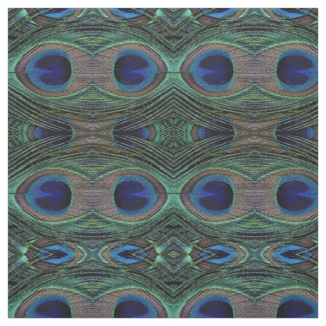 Fabric Peacock Feathers (Swatch)