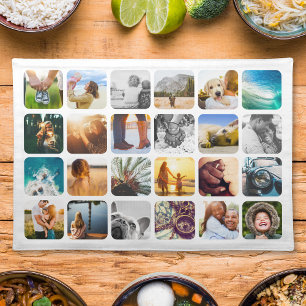 Fabric Placemat 24 Photo Rounded Template