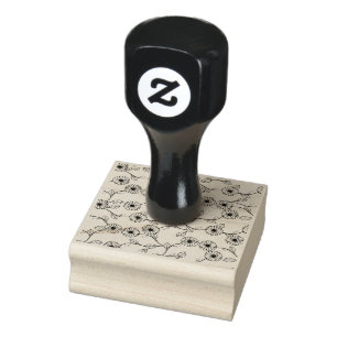 fabric print design rubber stamp
