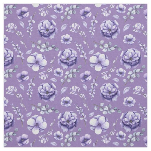 Fabric - Purple Passion Floral